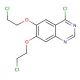 4-Chloro-6,7-bis-(2-chloroethoxy)quinazoline (CAS 183322-21-6) - chemical structure image