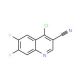 4-Chloro-6,7-difluoro-quinoline-3-carbonitrile (CAS 886362-75-0) - chemical structure image