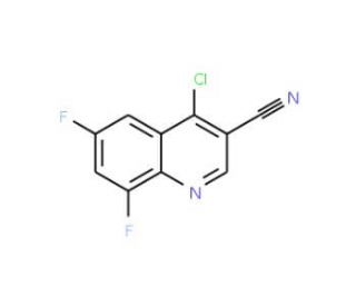 4-chloro-6,8-difluoroquinoline-3-carbonitrile - chemical structure image