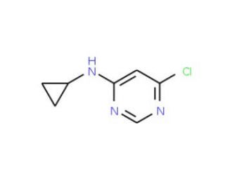 4-Chloro-6-cyclopropylaminopyrimidine (CAS 941294-43-5) - chemical structure image