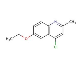 4-Chloro-6-ethoxy-2-methylquinoline (CAS 66735-22-6) - chemical structure image