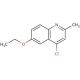 4-Chloro-6-ethoxy-2-methylquinoline (CAS 66735-22-6) - chemical structure image