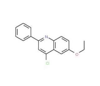 4-Chloro-6-ethoxy-2-phenylquinoline (CAS 860197-69-9) - chemical structure image