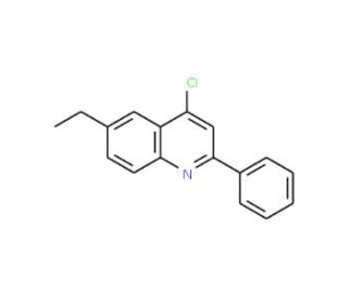 4-Chloro-6-ethyl-2-phenylquinoline (CAS 1155603-90-9) - chemical structure image