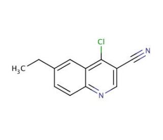 4-chloro-6-ethylquinoline-3-carbonitrile - chemical structure image