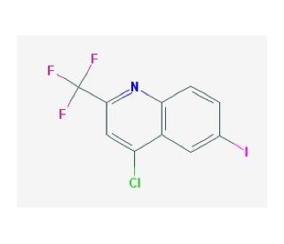 4-chloro-6-iodo-2-(trifluoromethyl)quinoline - chemical structure image