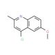 4-Chloro-6-methoxy-2-methyl-quinoline (CAS 50593-73-2) - chemical structure image