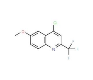 4-Chloro-6-methoxy-2-(trifluoromethyl)quinoline (CAS 1701-27-5) - chemical structure image