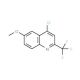 4-Chloro-6-methoxy-2-(trifluoromethyl)quinoline (CAS 1701-27-5) - chemical structure image