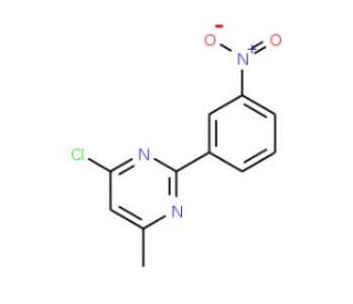 4-chloro-6-methyl-2-(3-nitrophenyl)pyrimidine - chemical structure image