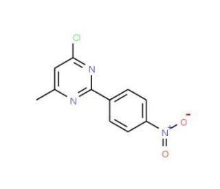4-chloro-6-methyl-2-(4-nitrophenyl)pyrimidine - chemical structure image