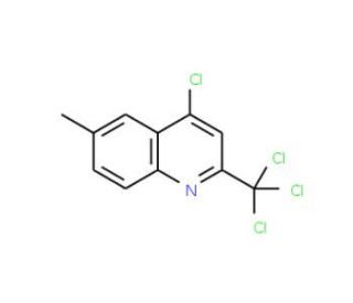 4-Chloro-6-methyl-2-trichloromethyl-quinoline (CAS 93600-19-2) - chemical structure image