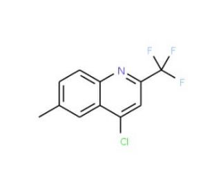 4-Chloro-6-methyl-2-(trifluoromethyl)quinoline (CAS 1701-26-4) - chemical structure image