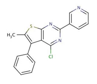 4-chloro-6-methyl-5-phenyl-2-pyridin-3-ylthieno[2,3-d]pyrimidine - chemical structure image