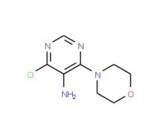 4-Chloro-6-morpholin-4-yl-pyrimidin-5-ylamine (CAS 84762-69-6) - chemical structure image