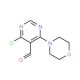 4-Chloro-6-morpholino-5-pyrimidinecarbaldehyde (CAS 54503-94-5) - chemical structure image