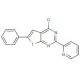 4-chloro-6-phenyl-2-pyridin-2-ylthieno[2,3-d]pyrimidine - chemical structure image