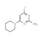 4-Chloro-6-piperidin-1-yl-pyrimidin-2-ylamine (CAS 104637-64-1) - chemical structure image