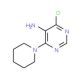 4-Chloro-6-piperidin-1-yl-pyrimidin-5-ylamine (CAS 84762-70-9) - chemical structure image
