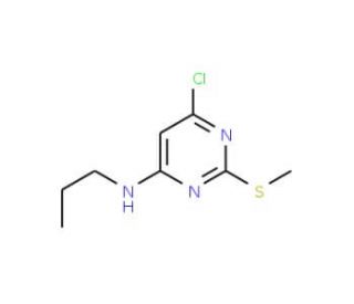 4-Chloro-6-propylamino-2-methylthiopyrimidine (CAS 261765-64-4) - chemical structure image