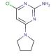 4-Chloro-6-pyrrolidin-1-yl-pyrimidin-2-ylamine (CAS 263276-45-5) - chemical structure image