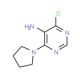 4-Chloro-6-pyrrolidin-1-yl-pyrimidin-5-ylamine (CAS 626217-76-3) - chemical structure image