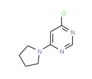 4-Chloro-6-(pyrrolidin-1-yl)pyrimidine (CAS 939986-64-8) - chemical structure image