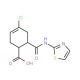 4-Chloro-6-(thiazol-2-ylcarbamoyl)-cyclohex-3-enecarboxylic acid (CAS 332374-77-3) - chemical structure image