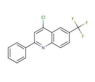 4-Chloro-6-trifluoromethyl-2-phenylquinoline (CAS 1189105-78-9) - chemical structure image