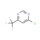 4-Chloro-6-trifluoromethylpyrimidine (CAS 37552-81-1) - chemical structure image