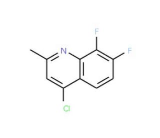 4-Chloro-7,8-difluoro-2-methylquinoline (CAS 288151-46-2) - chemical structure image