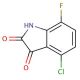 4-chloro-7-fluoro-1H-indole-2,3-dione - chemical structure image