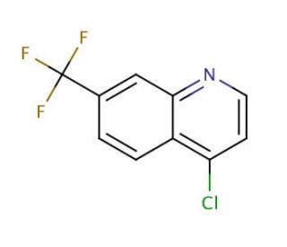 4-Chloro-7-(trifluoromethyl)quinoline (CAS 346-55-4) - chemical structure image