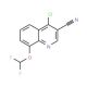 4-chloro-8-(difluoromethoxy)quinoline-3-carbonitrile - chemical structure image