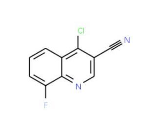 4-chloro-8-fluoroquinoline-3-carbonitrile - chemical structure image