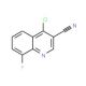 4-chloro-8-fluoroquinoline-3-carbonitrile - chemical structure image