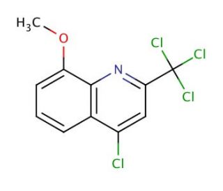 4-Chloro-8-methoxy-2-trichloromethyl-quinoline (CAS 93599-98-5) - chemical structure image
