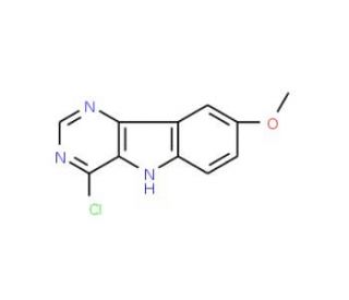 4-Chloro-8-methoxy-5H-pyrimido[5,4-b]indole - chemical structure image