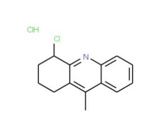 4-chloro-9-methyl-1,2,3,4-tetrahydroacridine hydrochloride (CAS 71058-85-0) - chemical structure image