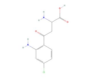 4-Chloro Kynurenine (CAS 75802-84-5) - chemical structure image