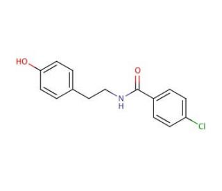 4-Chloro-N-[2-(4-hydroxyphenyl)ethyl]benzamide (CAS 41859-57-8) - chemical structure image
