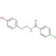 4-Chloro-N-[2-(4-hydroxyphenyl)ethyl]benzamide (CAS 41859-57-8) - chemical structure image