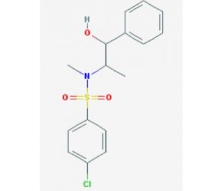 4-Chloro-N-(2-hydroxy-1-methyl-2-phenyl-ethyl)-N-methyl-benzenesulfonamide - chemical structure image