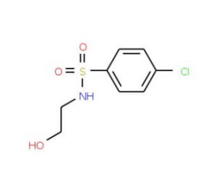 4-Chloro-N-(2-hydroxyethyl)benzenesulfonamide (CAS 6419-69-8) - chemical structure image