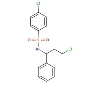 4-chloro-N-(3-chloro-1-phenylpropyl)benzenesulfonamide - chemical structure image