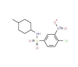 4-chloro-N-(4-methylcyclohexyl)-3-nitrobenzenesulfonamide - chemical structure image