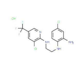 4-Chloro-N~1~-(2-{[3-chloro-5-(trifluoromethyl)-2-pyridinyl]amino}ethyl)-1,2-benzenediamine HCl - chemical structure image