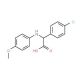 (4-Chloro-phenyl)-(4-methoxy-phenylamino)-acetic acid - chemical structure image