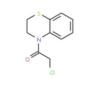 4-(chloroacetyl)-3,4-dihydro-2H-1,4-benzothiazine (CAS 20751-75-1) - chemical structure image