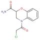 4-(chloroacetyl)-3,4-dihydro-2H-1,4-benzoxazine-2-carboxamide - chemical structure image